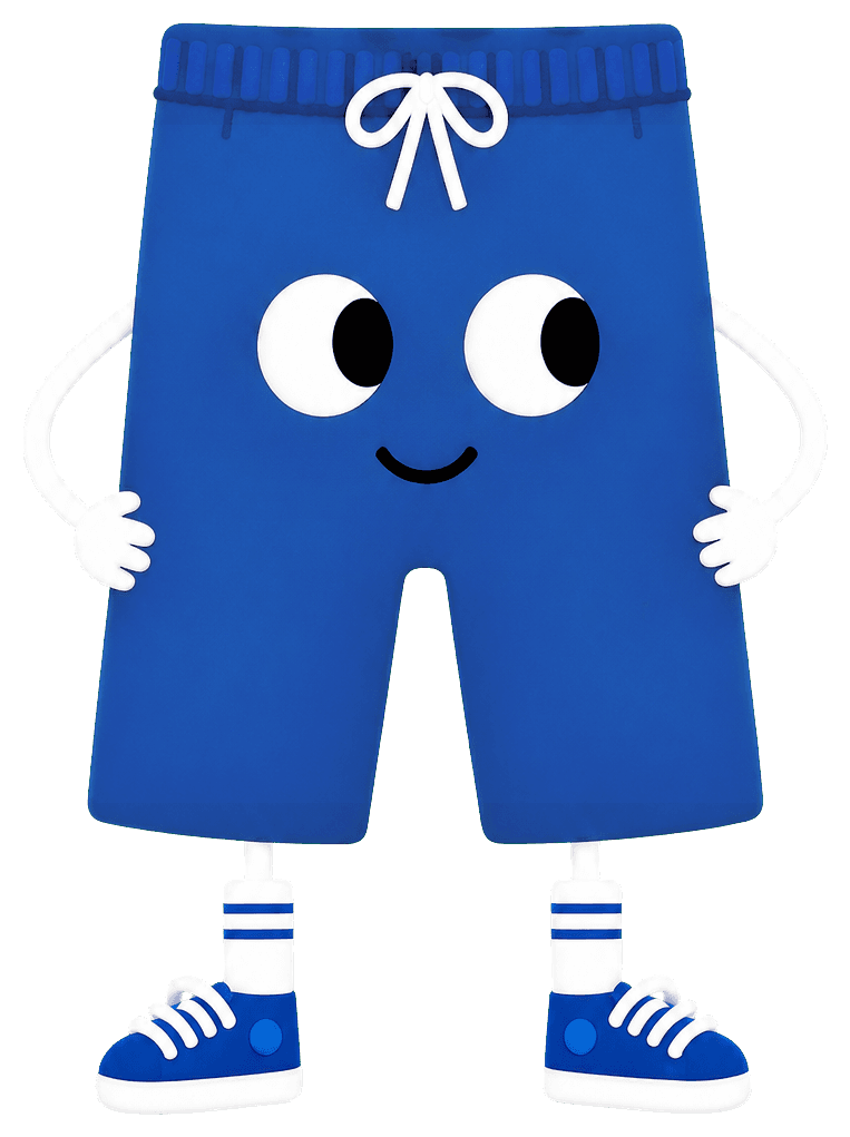 The smiling Pants character