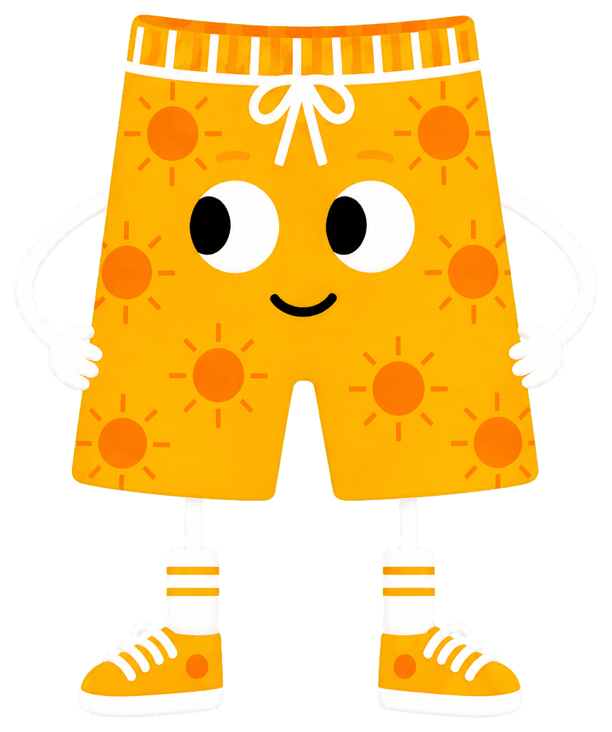 The smiling Shorts character